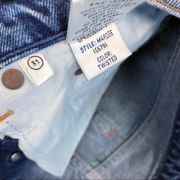 GRLFRND Mardee High Rise Cut Off Denim Shorts Size 31 - Picture 5 of 8